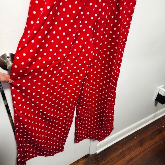 Red and White Dots Jumpsuit - Picture 7 of 8